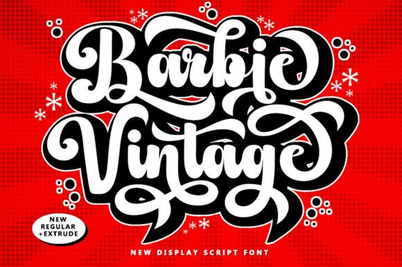 Barbie Vintage: A Retro Script Font for Bold Designs