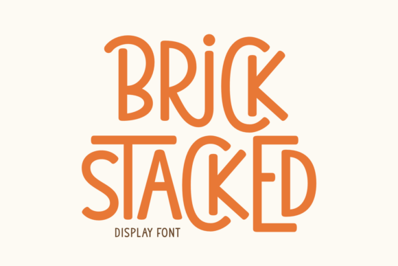 Brick Stacked: A Playful Font for Every Project