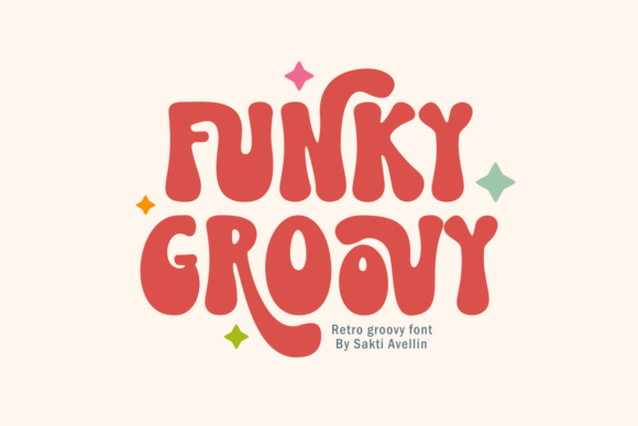 Discover Funky Groove: A Vibrant Retro Display Typeface