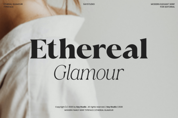 Ethereal Glamor: A Typeface for Timeless Elegance
