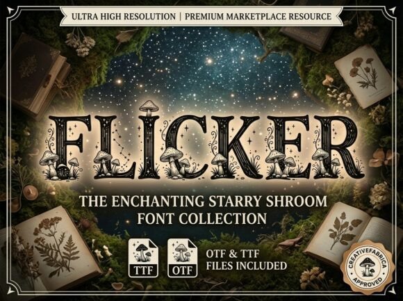 Flicker: A Decorative Display Font for Bold Creations