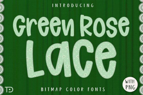 Green Rose Lace: Shabby Chic Elegance for Your Designs