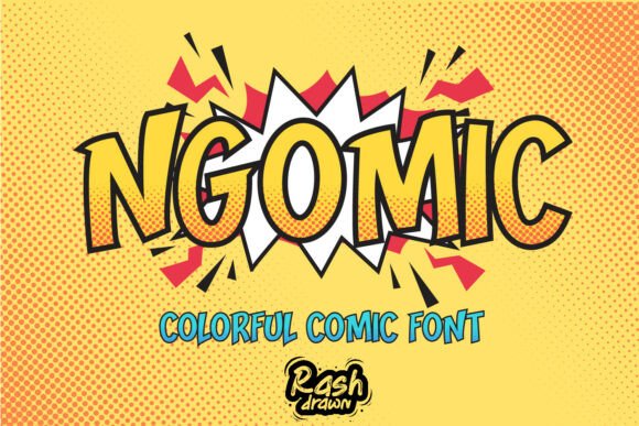 NGOMIC: Your Vibrant Comic Font for Bold Designs