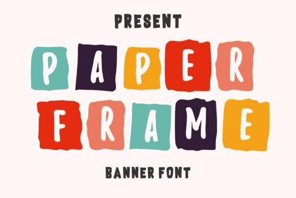 Paper Frame: A Playful Display Font for Creative Projects