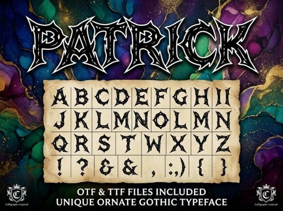 Patrick: A Bold Display Font for Headlines and Logos