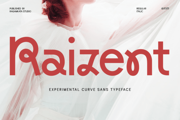 Raizent: A Bold Experimental Curve Sans Typeface