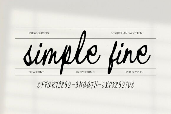 Simple Fine: The Elegant Script for Modern Branding