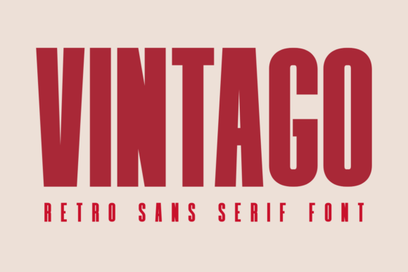 Vintago: Bold Retro Sans Serif for Modern Designs
