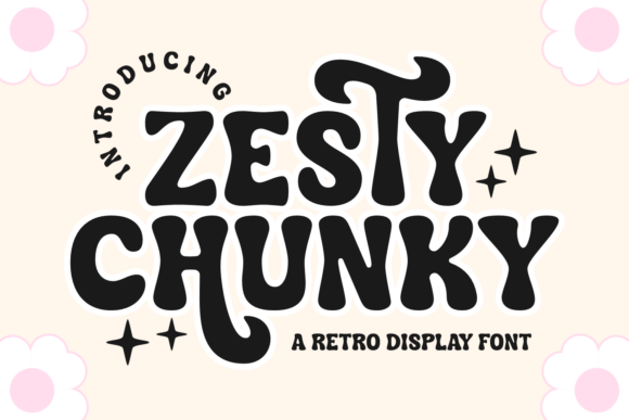 Zesty Chunky: The Ultimate Retro Display Typeface